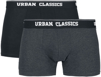 Urban Classics - Boxershorts 2 Pack - Boxerset - Mannen - zwart antraciet