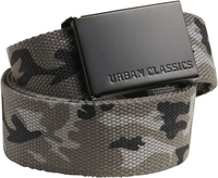 Urban Classics - Canvas Belt - Riem - Unisex - grijs camo