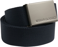 Urban Classics - Canvas Belt - Riem - Unisex - navy