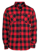 Urban Classics - Checked Flannel - Flanellen overhemd - Mannen - zwart rood
