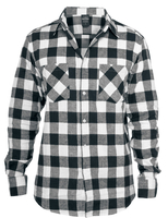 Urban Classics - Checked Flannel - Flanellen overhemd - Mannen - zwart wit