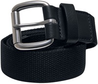 Urban Classics - Eyelet Canvas Belt - Riem - Unisex - zwart