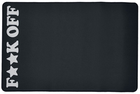 Urban Classics - Fuck OFF Desk Pad - Bureaumat - Unisex - zwart wit