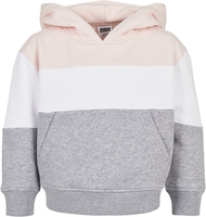 Urban Classics - Girls Oversize 3-Tone Hoody - Trui met capuchon - Vrouwen - meerkleurig