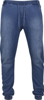 Urban Classics - Knitted Denim Joggpants - Trainingsbroeken - Mannen - blauw