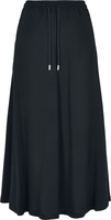 Urban Classics - Ladie Viscose Midi Skirt - Lange rok - Vrouwen - zwart