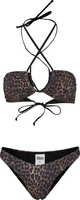 Urban Classics - Ladies AOP Hot V Bikini - Bikini Set - Vrouwen - luipaard