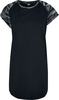 Urban Classics - Ladies’ Contrast Raglan Tee Dress - Korte jurk - Vrouwen - zwart camouflage