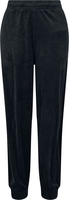 Urban Classics - Ladies High Waist Ballon Velvet Sweat Pants - Trainingsbroeken - Vrouwen - zwart