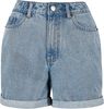 Urban Classics - Ladies’ High-waist Boyfriend Shorts - Hot Pants - Vrouwen - blauw