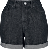 Urban Classics - Ladies’ High-waist Boyfriend Shorts - Hot Pants - Vrouwen - zwart