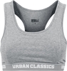 Urban Classics - Ladies Logo Bra - Bustier - Vrouwen - grijs gemêleerd