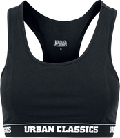 Urban Classics - Ladies Logo Bra - Bustier - Vrouwen - zwart