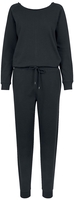 Urban Classics - Ladies Long Sleeve Terry Jumpsuit - Jumpsuit - Vrouwen - zwart