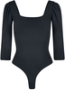Urban Classics - Ladies Recycled 3/4 Sleeve Body - Lichaam - Vrouwen - zwart
