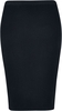 Urban Classics - Ladies Rib Knit Midi Skirt - Medium-lengte rok - Vrouwen - zwart