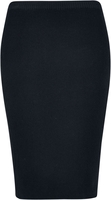 Urban Classics - Ladies Rib Knit Midi Skirt - Medium-lengte rok - Vrouwen - zwart