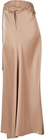 Urban Classics - Ladies Satin Midi Skirt - Lange rok - Vrouwen - beige