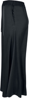 Urban Classics - Ladies Satin Midi Skirt - Lange rok - Vrouwen - zwart