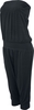 Urban Classics - Ladies Shoulderfree Capri Jumpsuit - Jumpsuit - Vrouwen - zwart