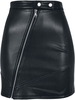 Urban Classics - Ladies Synthetic Leather Biker Skirt - Korte rok - Vrouwen - zwart
