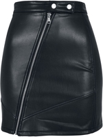 Urban Classics - Ladies Synthetic Leather Biker Skirt - Korte rok - Vrouwen - zwart