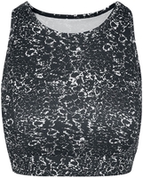Urban Classics - Ladies’ Tie-dye Sports Bra - Bustier - Vrouwen - zwart wit