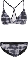 Urban Classics - Ladies Tie Dye Triangle Back Bikini - Bikini Set - Vrouwen - zwart wit
