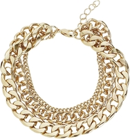 Urban Classics - Layering Anklet - Enkelketting - Vrouwen - goudkleurig