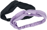 Urban Classics - Light Basic Headband 2-Pack - Haarband - Vrouwen - zwart lila