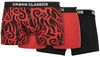 Urban Classics - Organic Boxer Shorts 3-Pack - Boxers - Mannen - rood zwart