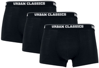 Urban Classics - Organic Boxer Shorts 3-Pack - Boxers - Mannen - zwart