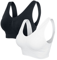 Urban Classics - Padded Sports Bra - Ondergoed - Vrouwen - zwart wit