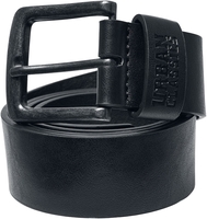 Urban Classics - Riem van gerecycled imitatieleer - Riem - Unisex - zwart