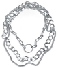 Urban Classics - Ring Layering Necklace - Halsketting - Vrouwen - zilverkleurig