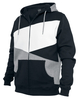 Urban Classics - Zig Zag Zip Hoodie - Vest met capuchon - Mannen - zwart grijs wit