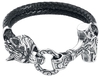 URBANTIMBER - Thors Hammer mit Fenriswolf - Armband - Mannen - zwart zilverkleurig