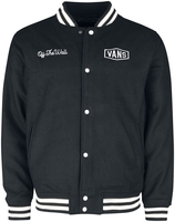 Vans - CHECKERBOARD RESEARCH VARSITY JACKET - Collegejas - Mannen - zwart grijs