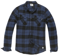 Vintage Industries - Sem Flannel Shirt - Flanellen overhemd - Mannen - blauw