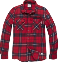 Vintage Industries - Sem Flannel Shirt - Flanellen overhemd - Mannen - rood