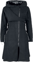 Vixxsin - Kelpie Coat - Lange jassen - Vrouwen - zwart