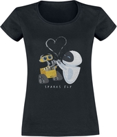 Wall-E - Sparks Fly - T-shirt - Vrouwen - zwart