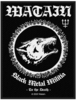 Watain - Black Metal Militia - Patch - Unisex - zwart wit