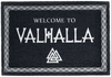 Welcome to Valhalla - - Deurmat - Unisex - zwart wit