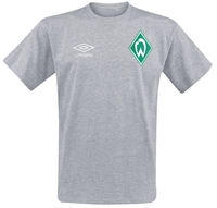 Werder Bremen - Umbro Crew Neck Tee - T-shirt - Mannen - heather grey
