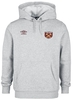 West Ham United - Umbro Oh Hood - Trui met capuchon - Mannen - grijs gemêleerd