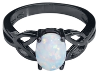 Wildcat - Mondstein Ring - Ring - Vrouwen - zwart