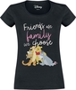 Winnie The Pooh - Friends are the family we choose - T-shirt - Vrouwen - zwart