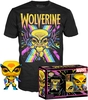 Wolverine - Black Light - Wolverine POP! & Tee - Funko Pop! - Mannen - grijs gemêleerd
