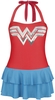 Wonder Woman - Strong Enough - Zwempak - Vrouwen - rood blauw